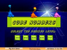 Loginiai žaidimai - Cube numbers